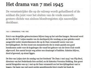 Lees meer over het artikel NRC 7 Mei 1992: Het drama van 7 mei 1945